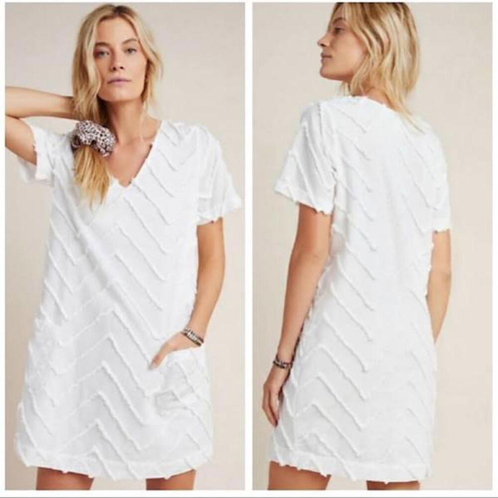 Anthropologie Porridge Marcella Textured Zig Zag Dress XXS